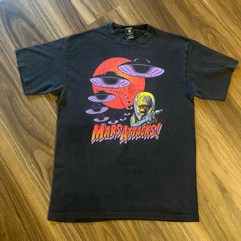 Vintage ‘96 Mars Attacks Movie Promo T-shirt Large Warner Bros.